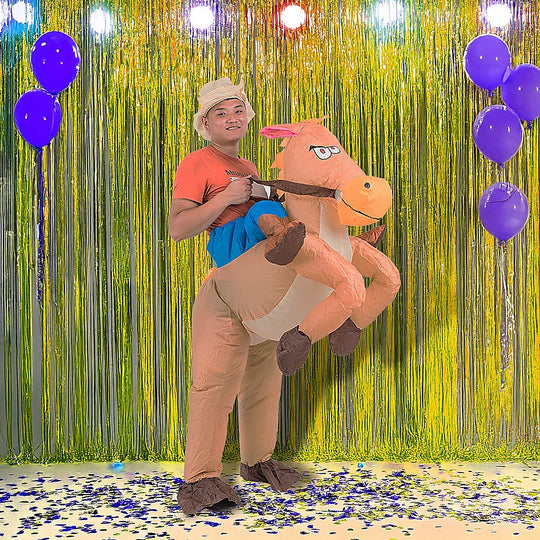 Costumes & Accessories - Cowboy Fancy Dress Inflatable Suit -Fan Operated Costume - photo 10