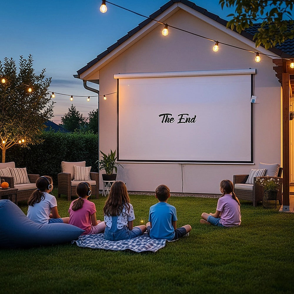150" Electric Motorised Projector Screen Tv +Remote