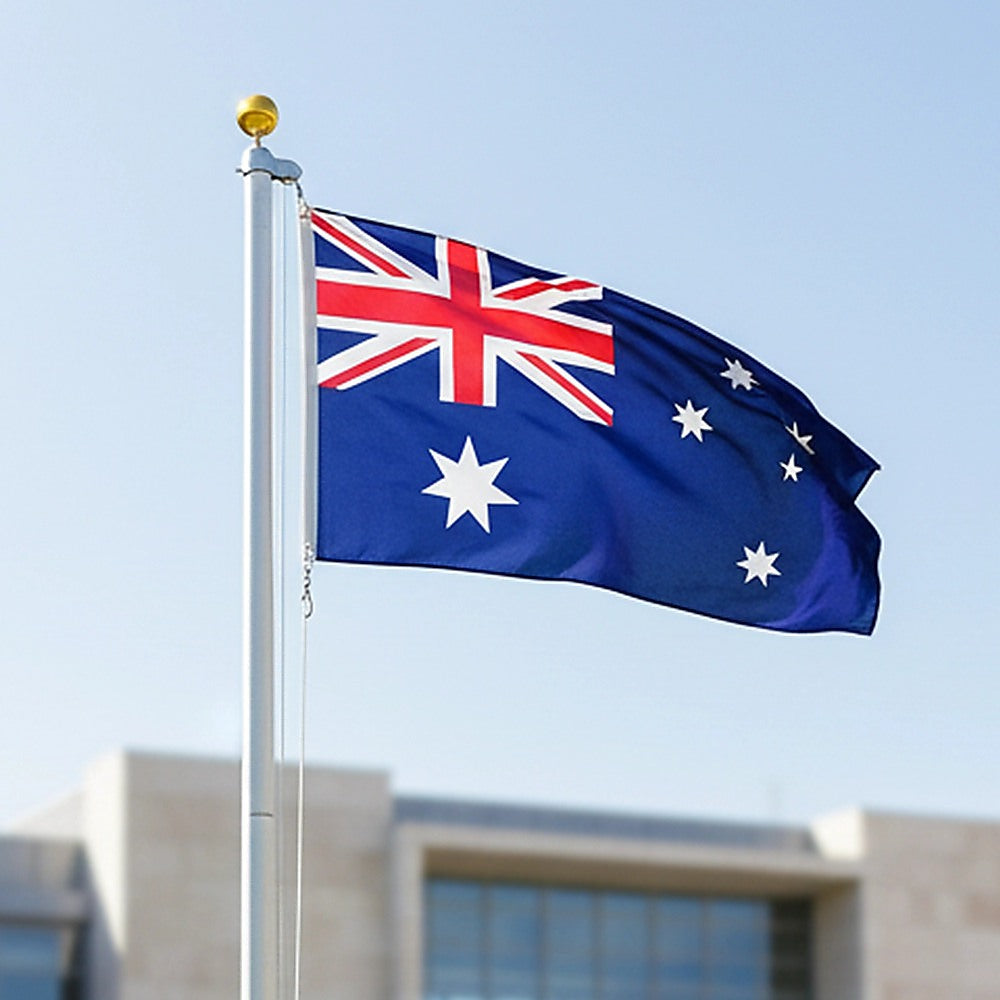 6.0M Flag Pole Full Set / Kit W Australian Flag