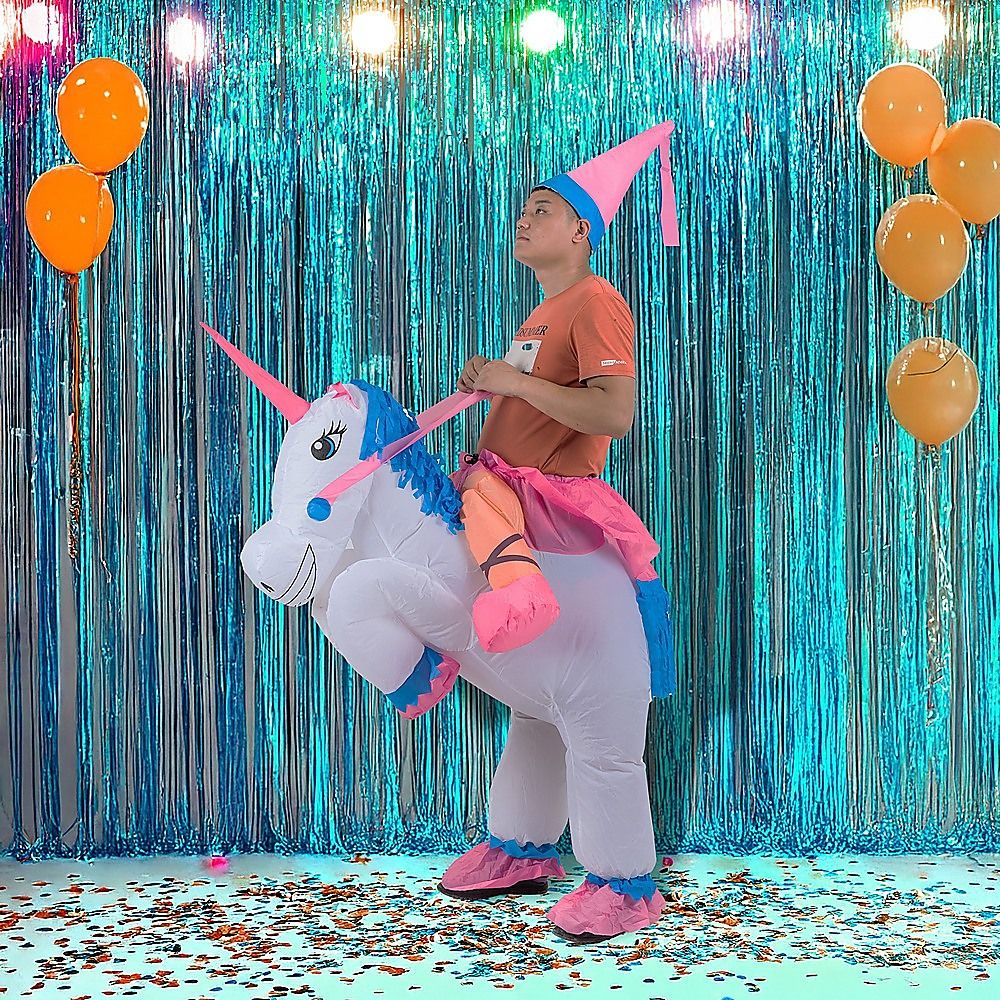 UNICORN Fancy Dress Inflatable Suit -Fan Operated Costume