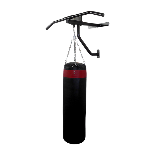 Wall-Mounted Chin Up & Punching Bag Station - Multi Purpose Home Gym
