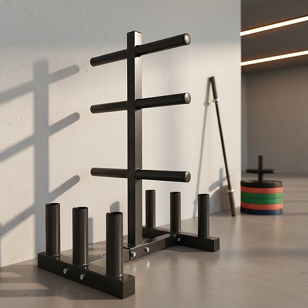 Olympic Weight Tree Bar Rack Holder Storage