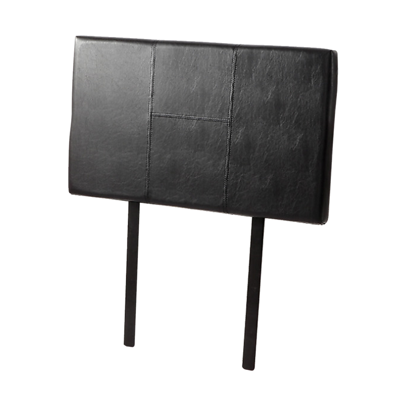 Pu Leather Single Bed Headboard Bedhead - Black - Headboards