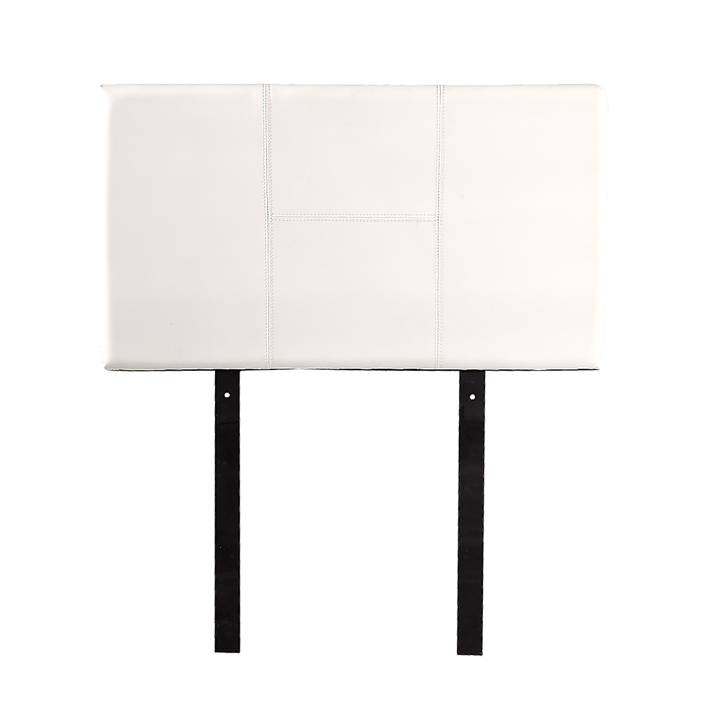 Pu Leather Single Bed Headboard Bedhead - White