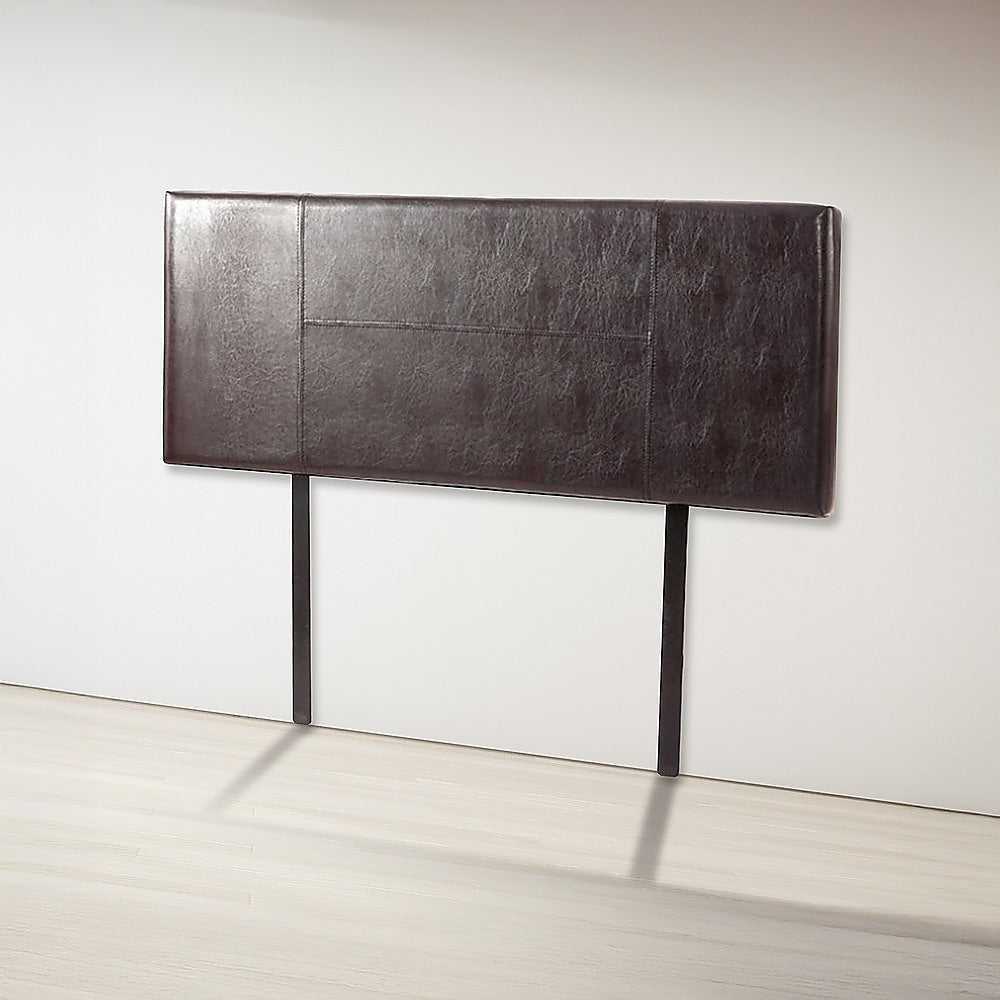 Pu Leather Queen Bed Headboard Bedhead - Brown