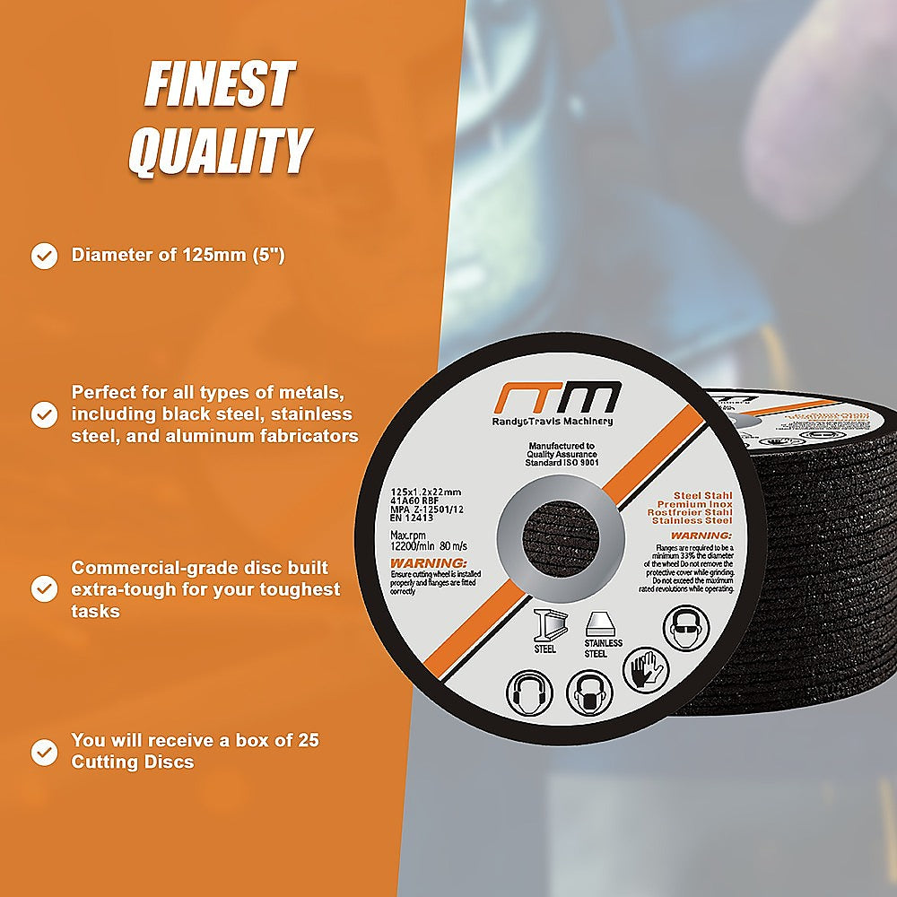 125Mm 5" Cutting Disc Wheel For Angle Grinder X25