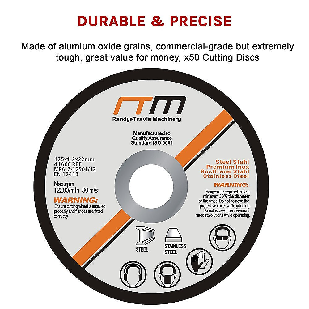125Mm 5" Cutting Disc Wheel For Angle Grinder X50