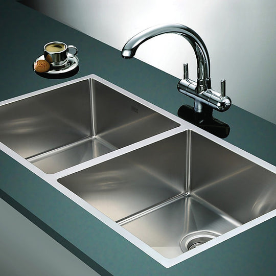 865X440Mm Handmade Stainless Steel Kitchen Sink With Waste - Kitchen Sinks