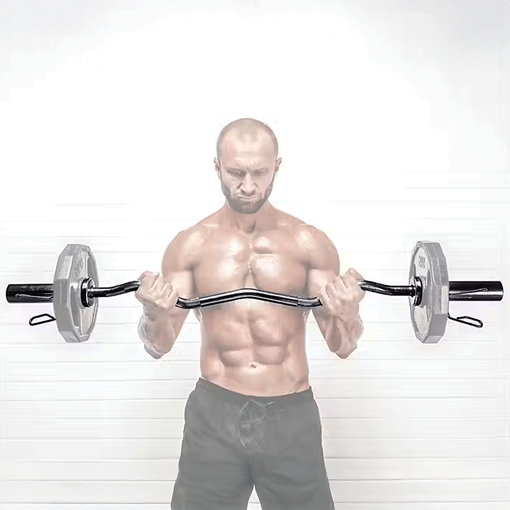 Chrome Olympic Curl Bar Barbell Heavy Duty