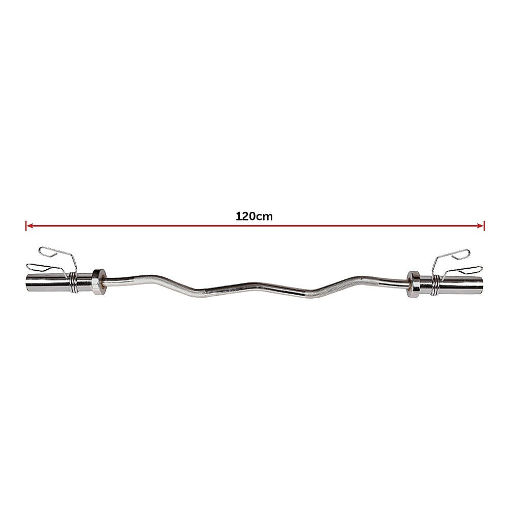 Chrome Olympic Curl Bar Barbell Heavy Duty