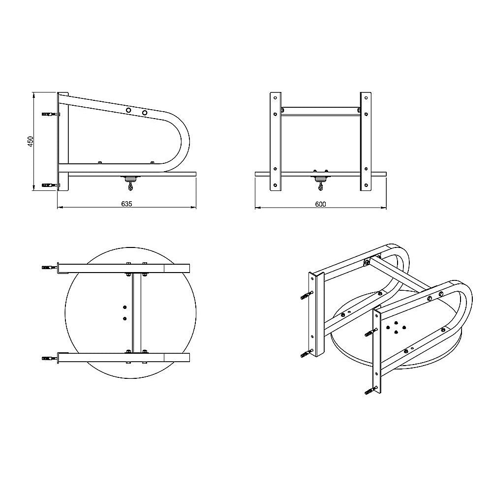 Speedball with Wall Frame Boxing Punching Bag