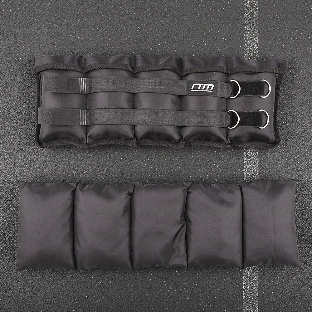 10kg Adjustable Ankle & Wrist Weight Straps Fitness Exercise Training