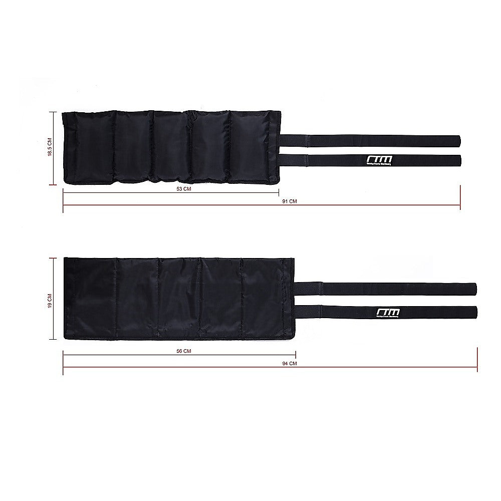 10kg Adjustable Ankle & Wrist Weight Straps Fitness Exercise Training