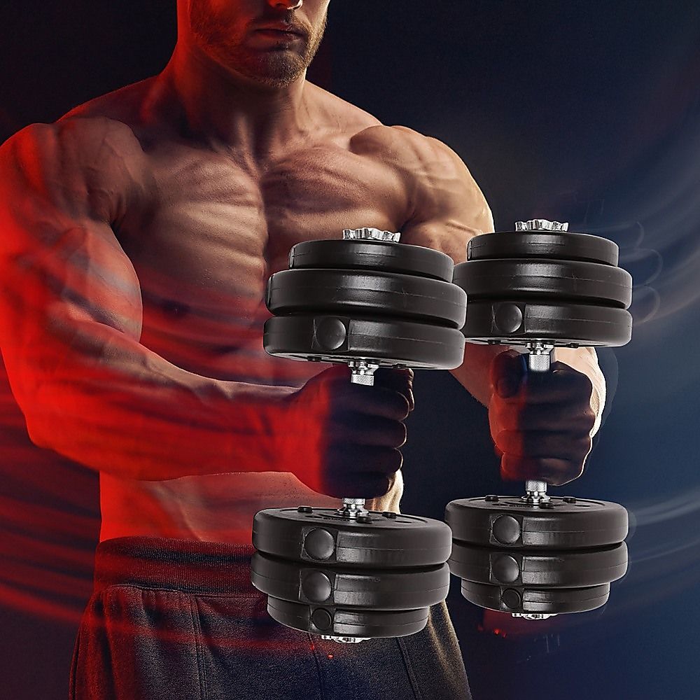 30KG Adjustable Dumbbell Set – Home Gym Weights for Strength & Fitness Training