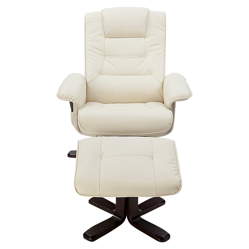 Arm Chairs & Recliners - PU Leather Massage Chair Recliner Ottoman Lounge Remote - photo 11