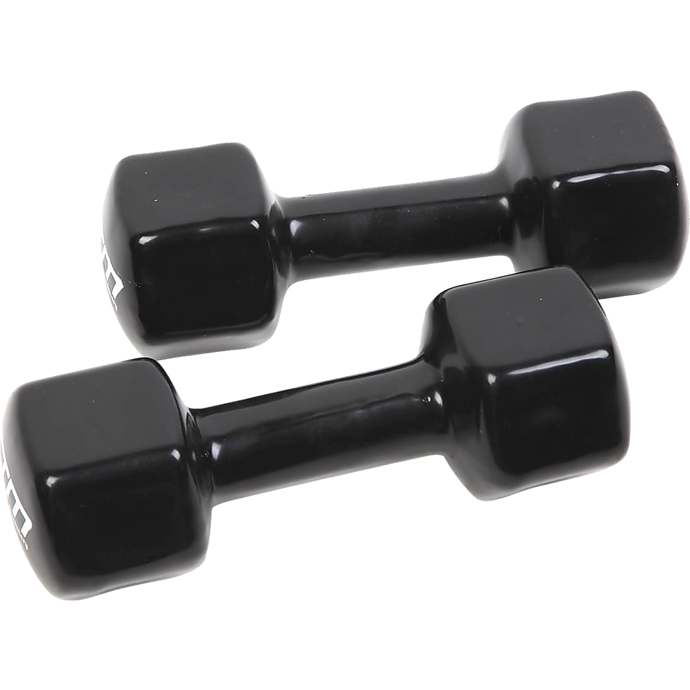 5Kg Dumbbells Pair Pvc Hand Weights Rubber Coated