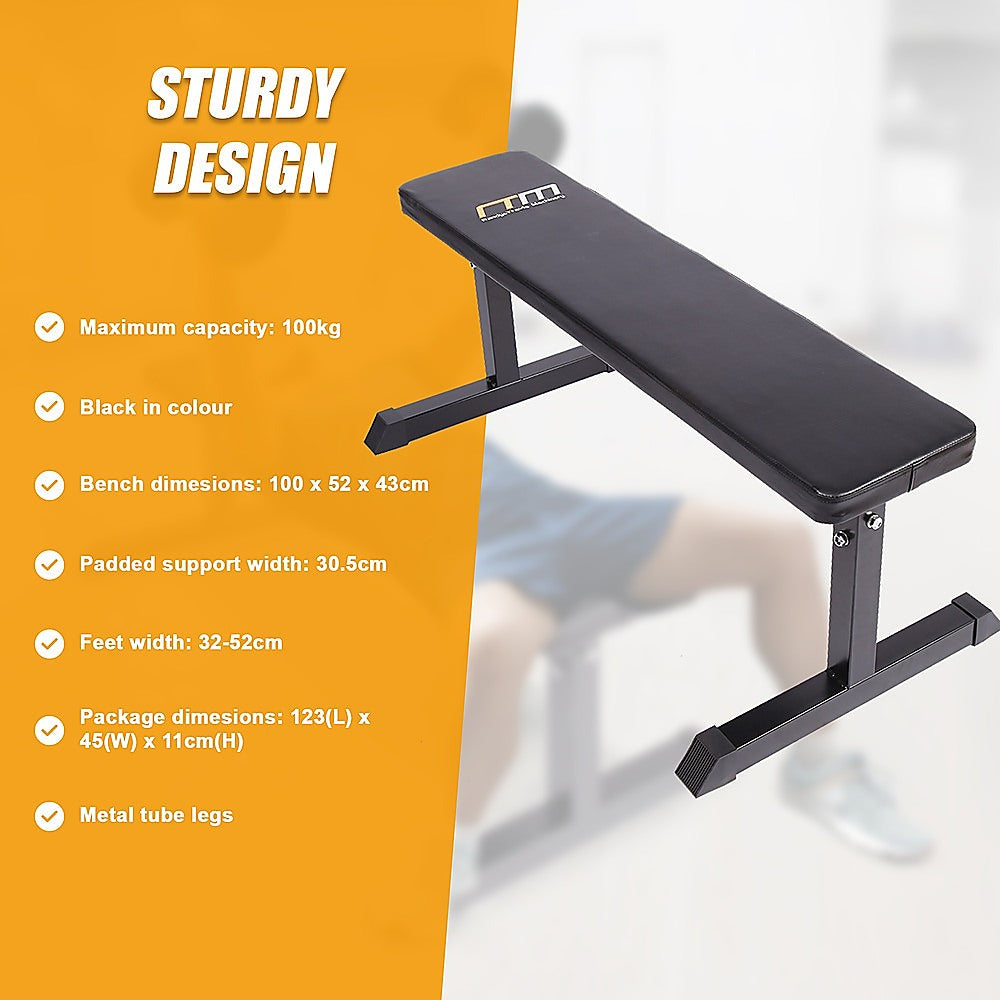 Home Gym Flat Bench for Weightlifting