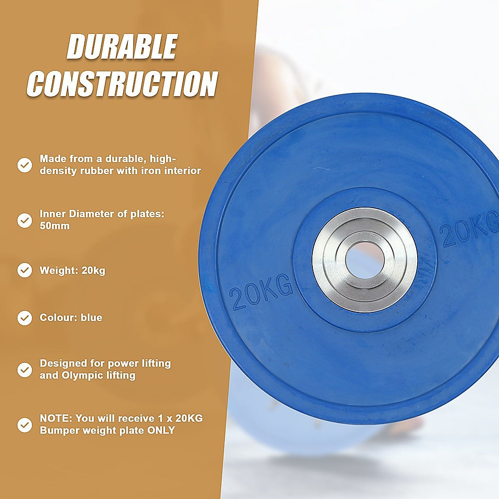 20Kg Pro Olympic Rubber Bumper Weight Plate