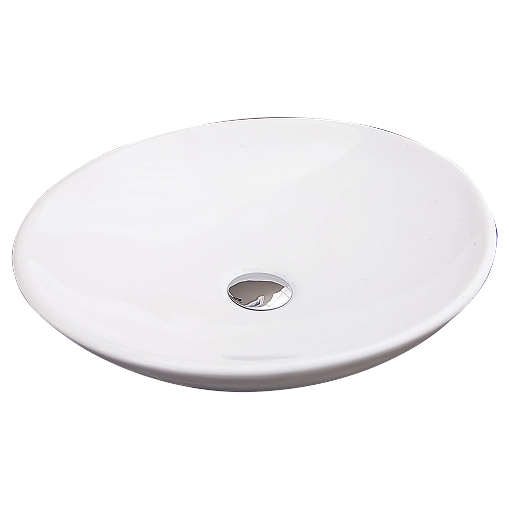 Bathroom Ceramic Oval Above Countertop Basin For Vanity
