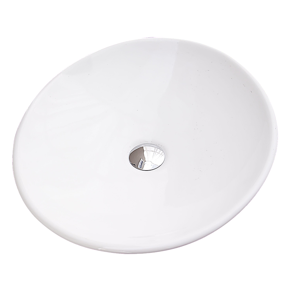 Bathroom Ceramic Oval Above Countertop Basin For Vanity