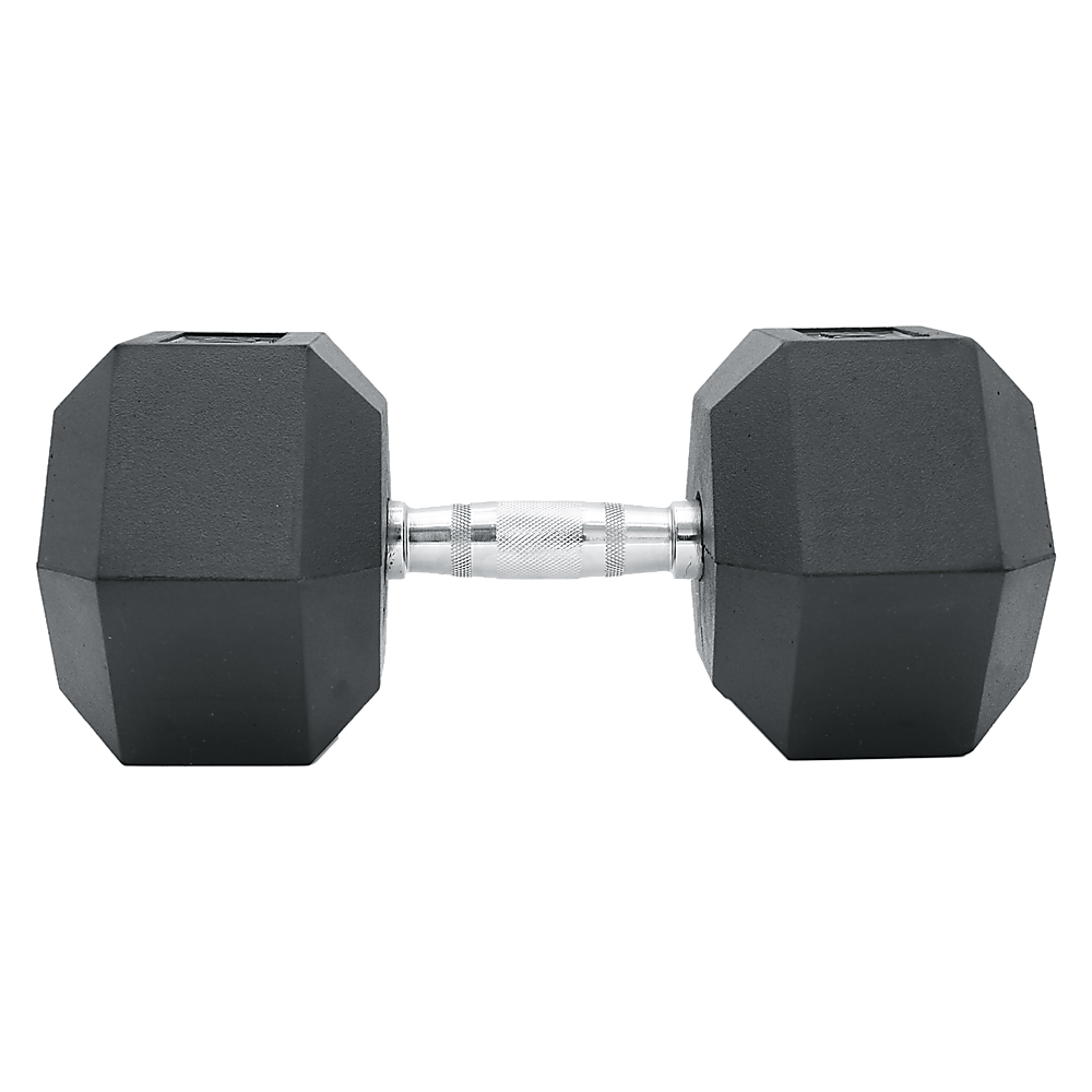 10Kg Commercial Rubber Hex Dumbbell Gym Weight