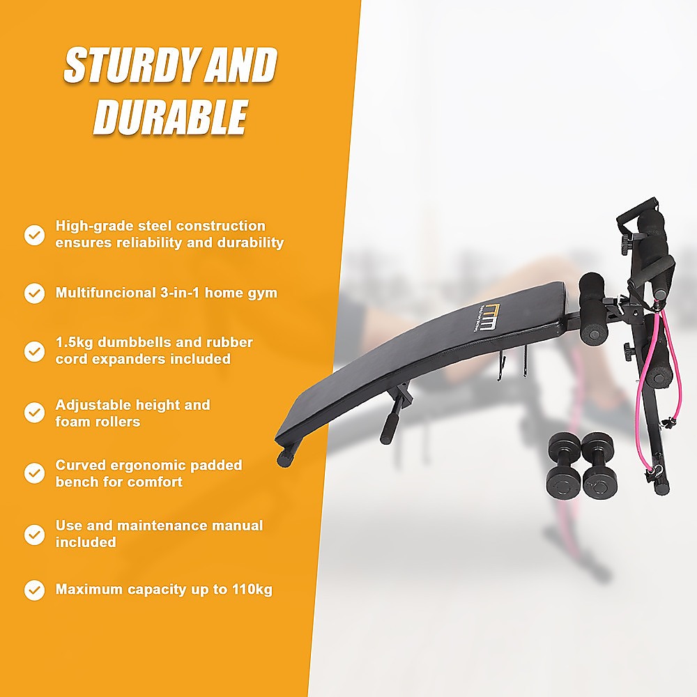 Foldable Incline Sit-Up Bench - Home Gym