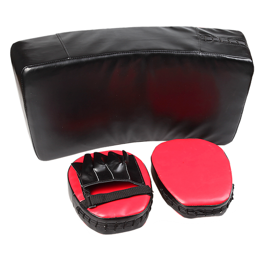 Kicking Boxing Sparring Shield & Punching Pad Mitts Combo - Boxing & Martial Arts