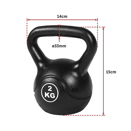 4Pcs Exercise Kettle Bell Weight Set 20Kg - Weightlifting Machines & Racks