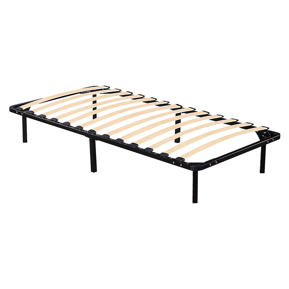 Single Bed Frame Metal Platform Sturdy Bedroom Furniture Design