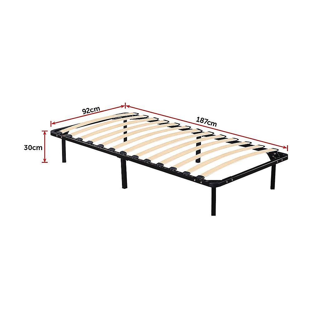 Single Bed Frame Metal Platform Sturdy Bedroom Furniture Design
