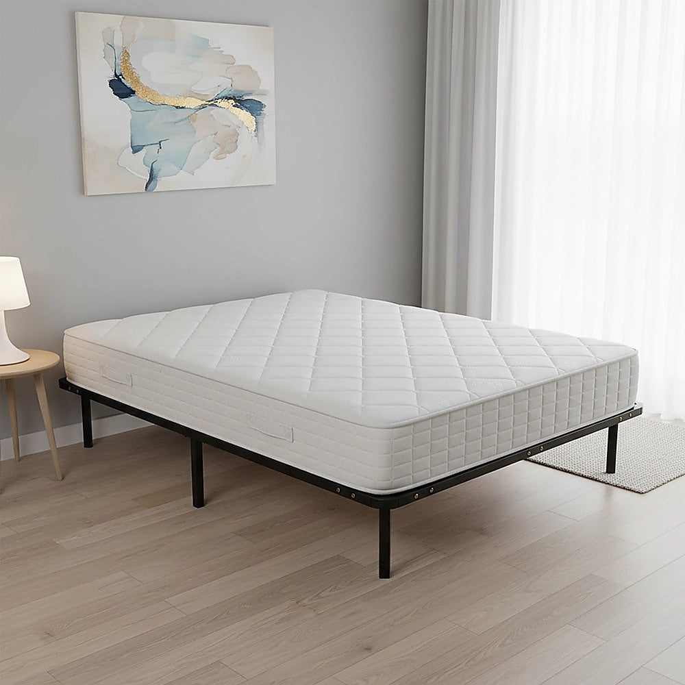 Double Bed Frame Metal Platform Sturdy Bedroom Furniture Design