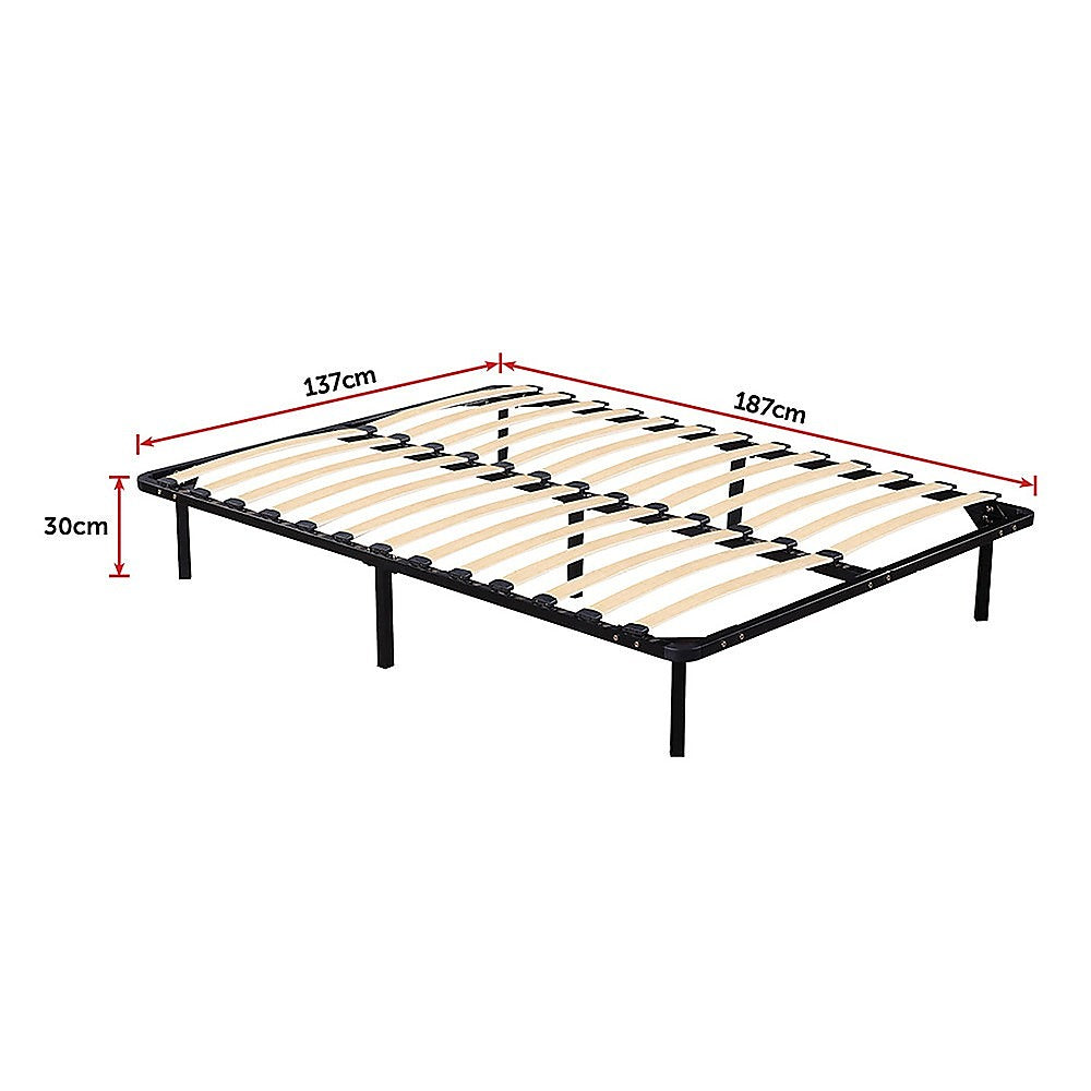 Double Bed Frame Metal Platform Sturdy Bedroom Furniture Design