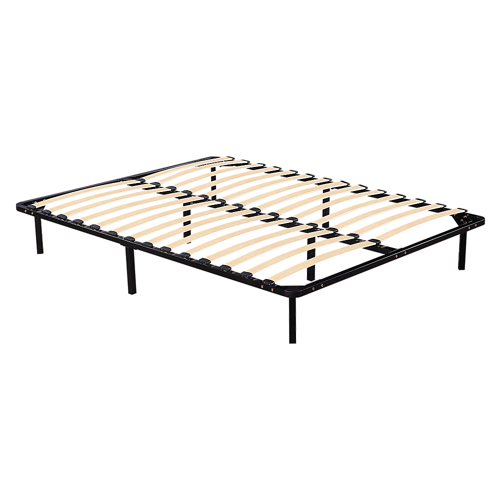 Queen Bed Frame Metal Platform Sturdy Bedroom Furniture Design