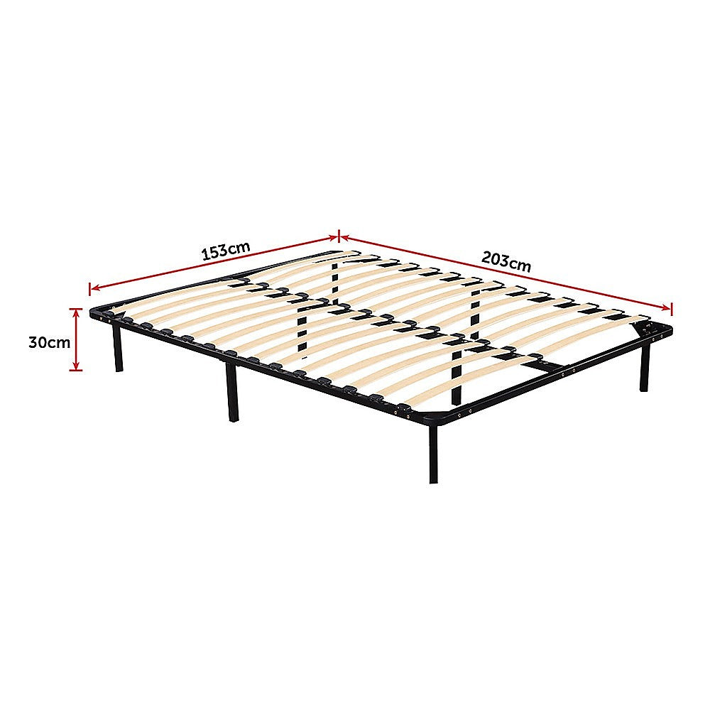 Queen Bed Frame Metal Platform Sturdy Bedroom Furniture Design