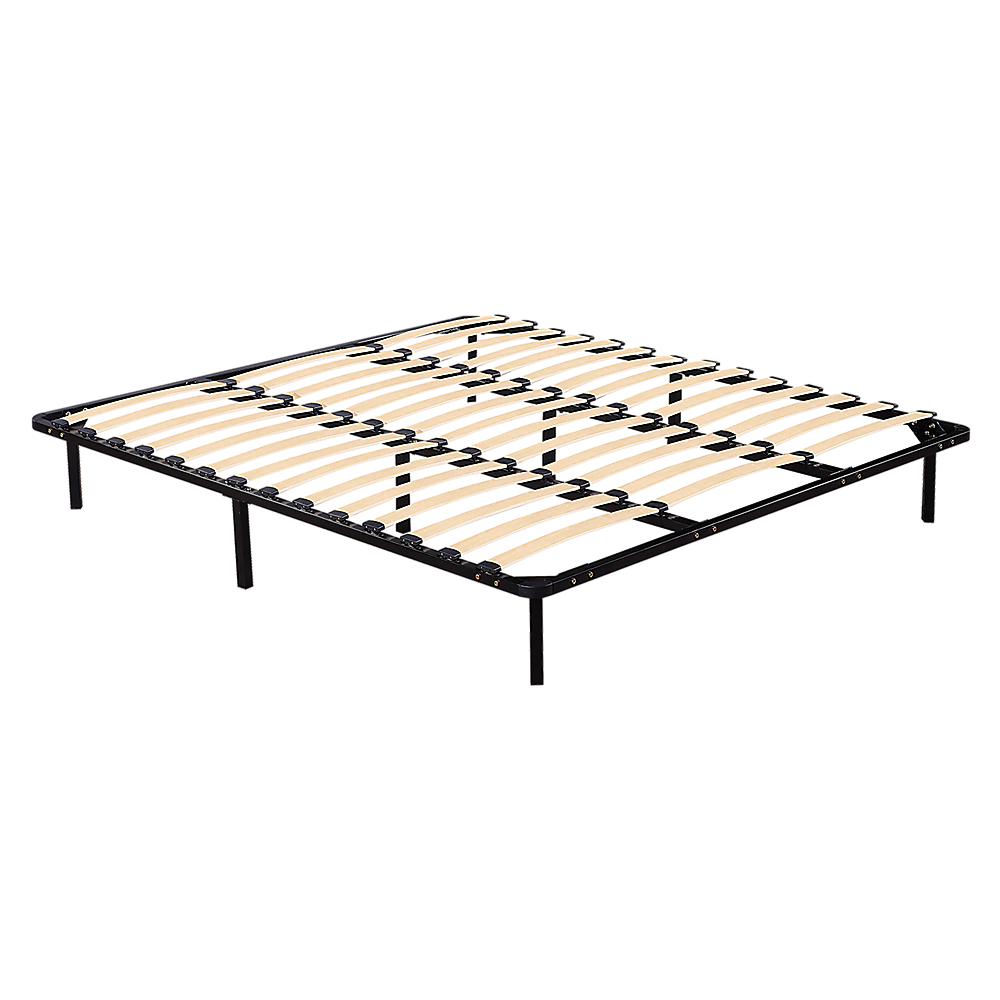 King Bed Frame Metal Platform Sturdy Bedroom Furniture Design