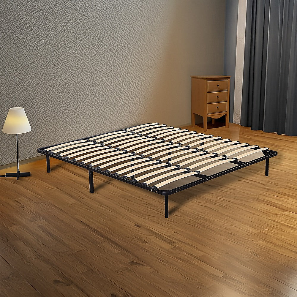 King Bed Frame Metal Platform Sturdy Bedroom Furniture Design