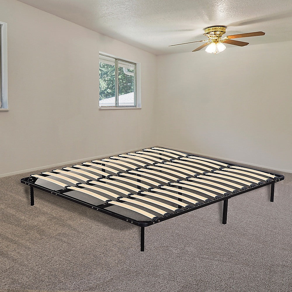 King Bed Frame Metal Platform Sturdy Bedroom Furniture Design