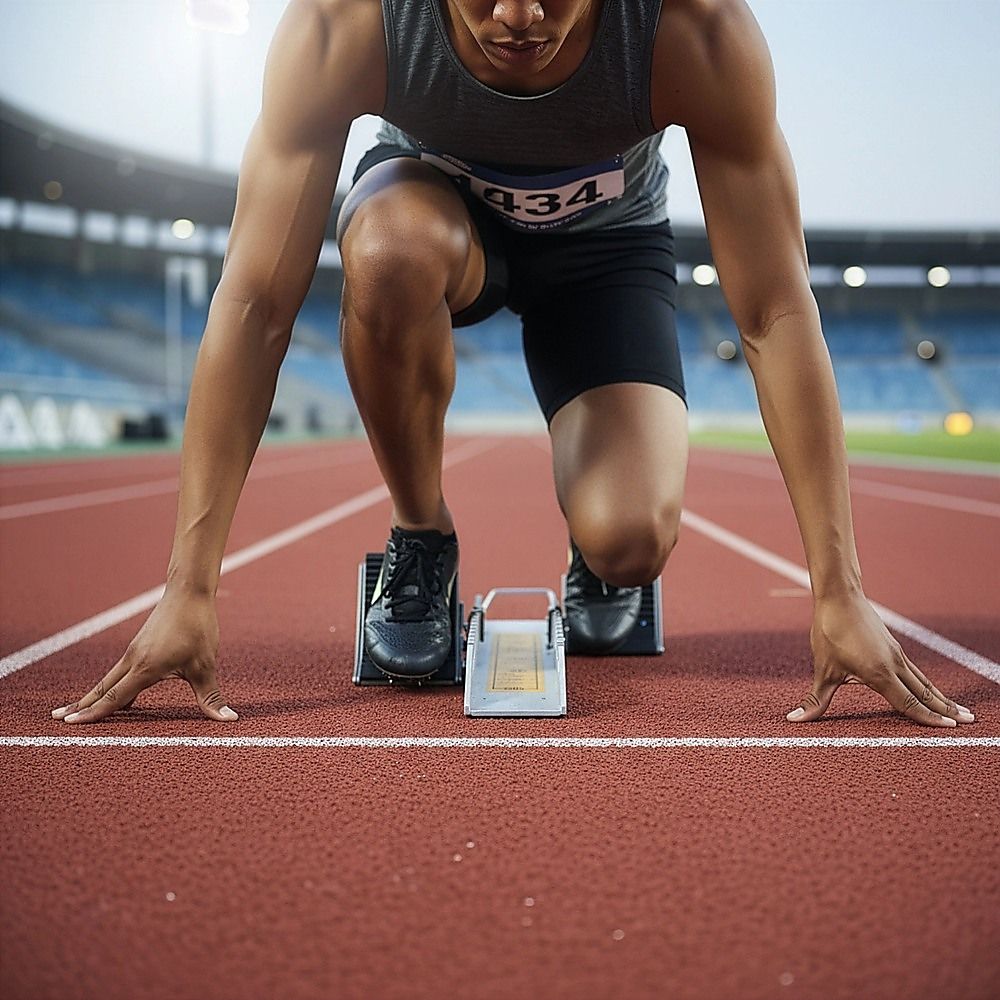 Athletics Starting Block for Sprint Training – Adjustable Track Running Equipment