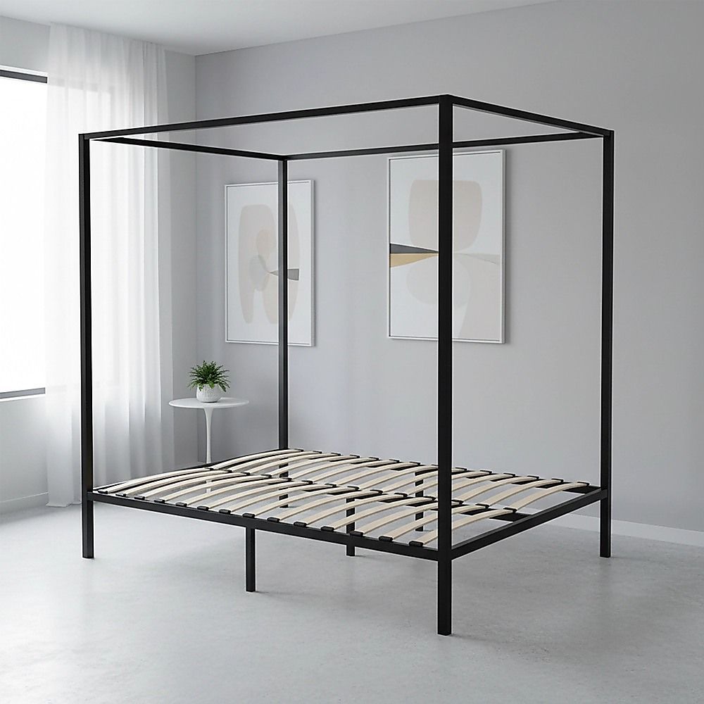 4 Four Poster Queen Bed Frame