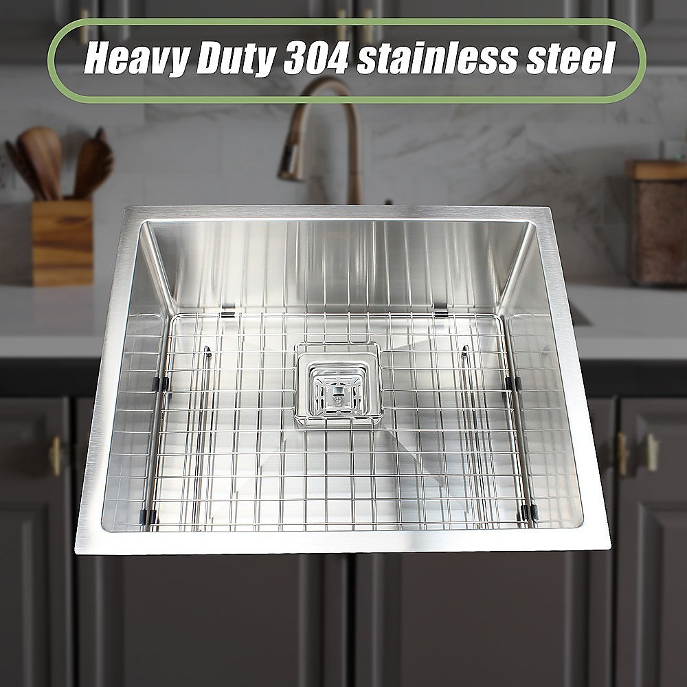 550X455Mm Stainless Steel Kitchen Sink With Square Waste
