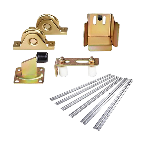 Sliding Gate Hardware Accessories Kit - 6M Track, Wheels