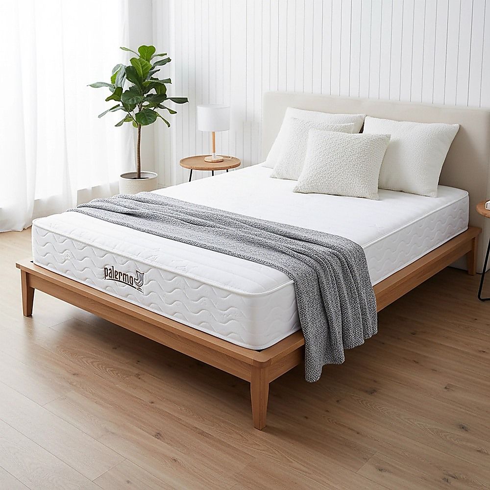 King Single Mattress Encased Coil Quilted Comfort Support 20cm