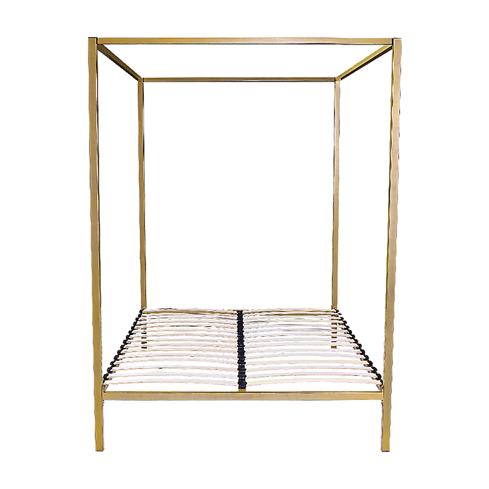 Queen Four Poster Bed Frame Solid Timber Construction with Sturdy Base