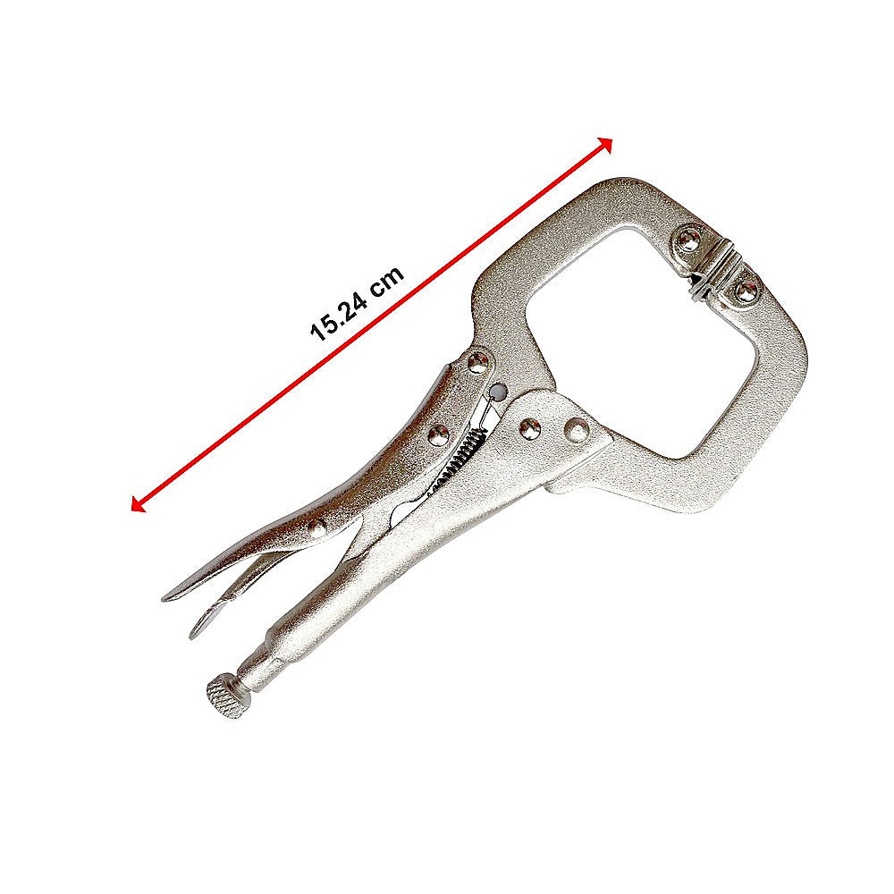 10Pc Heavy Duty Steel C-Clamps 6" Mig Welding Locking Plier