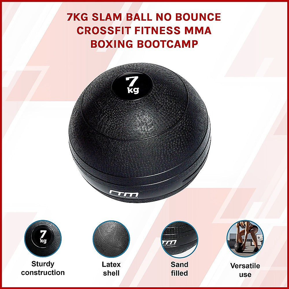 7Kg Slam Ball No Bounce Crossfit Fitness Mma Boxing Bootcamp
