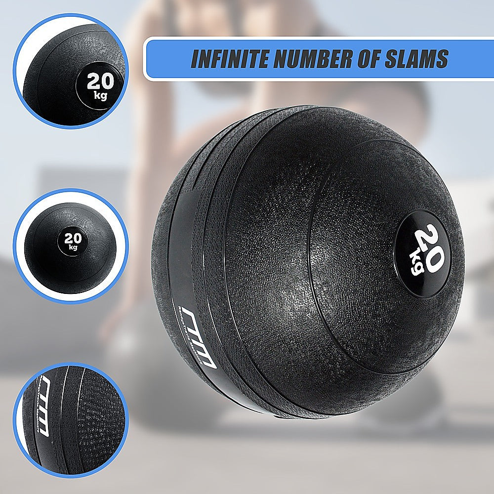 20Kg Slam Ball No Bounce Crossfit Fitness Mma Boxing Bootcamp