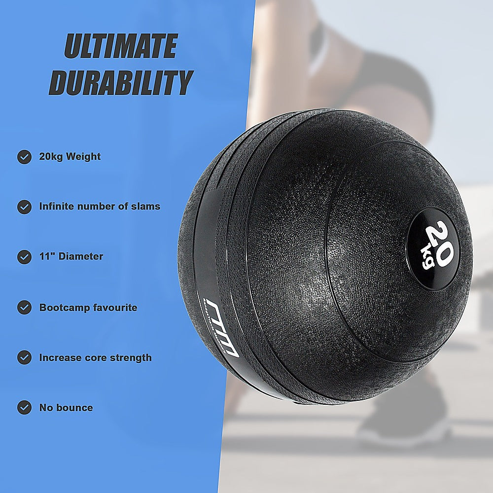 20Kg Slam Ball No Bounce Crossfit Fitness Mma Boxing Bootcamp