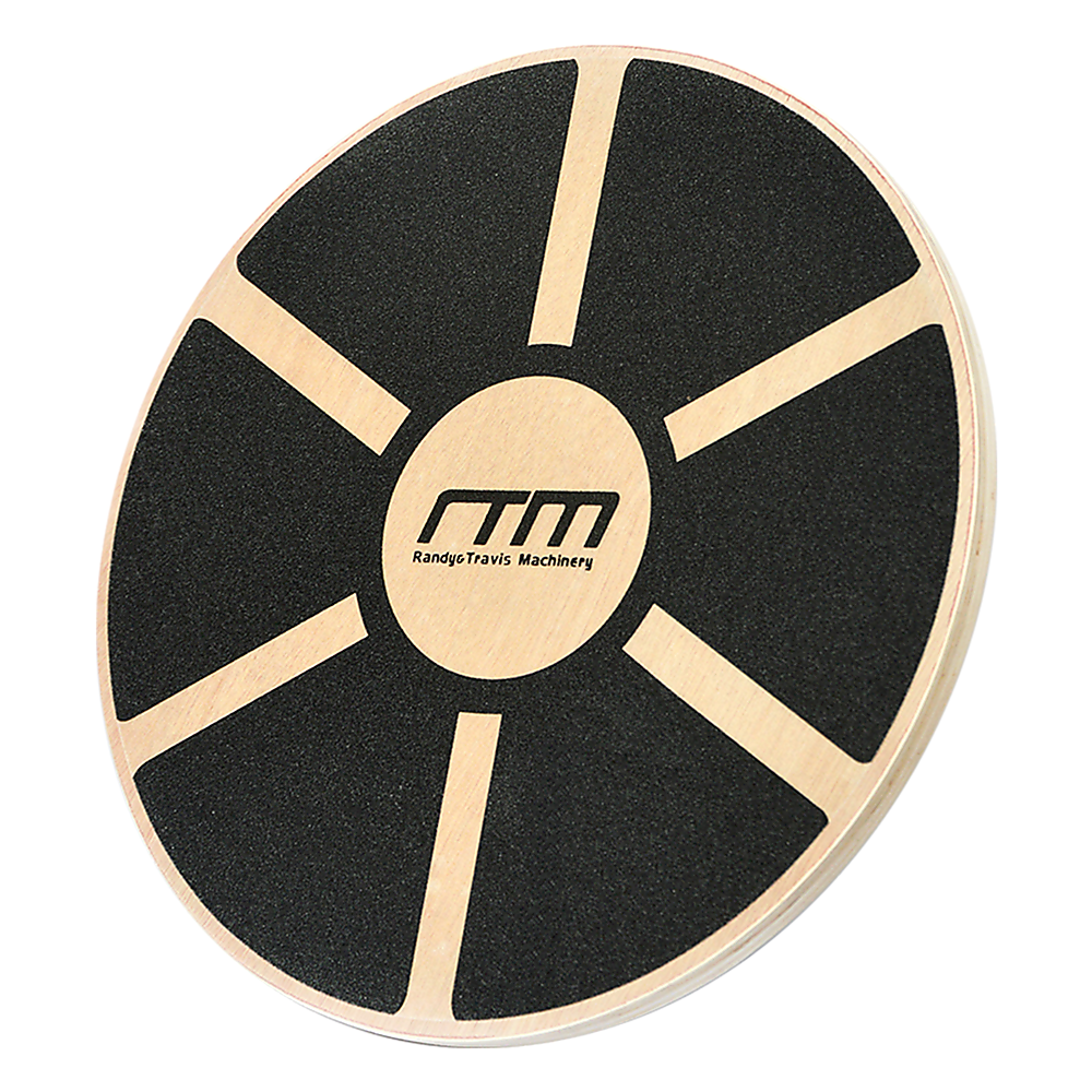 Heavy Duty 15.5" Wooden Balance Board With Non-Slip Pad Fitness