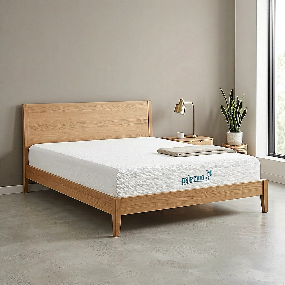 Queen Mattress Gel Memory Foam Dual Layer Medium Firm 25cm