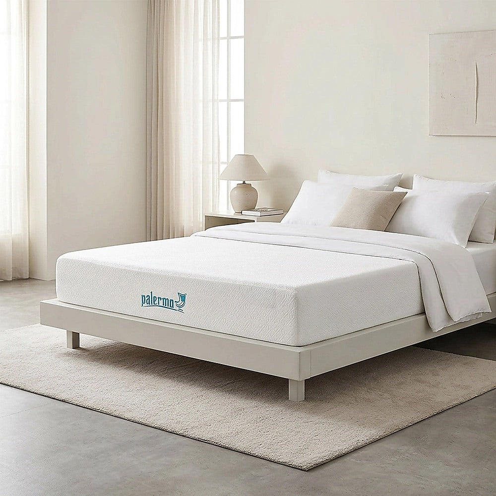 Queen Mattress Gel Memory Foam Dual Layer Medium Firm 25cm